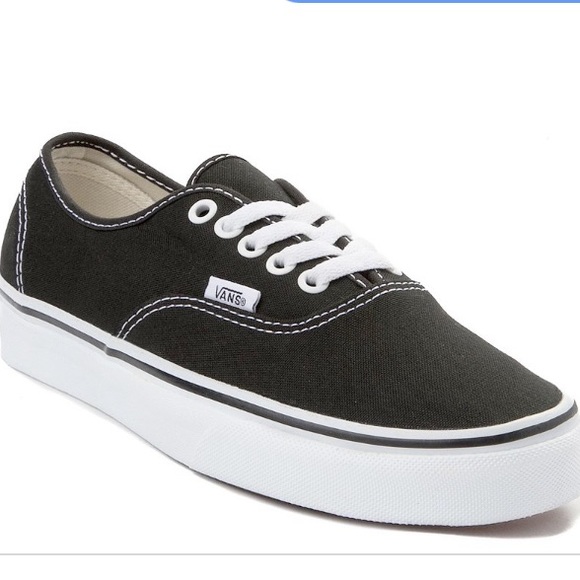 black plain vans
